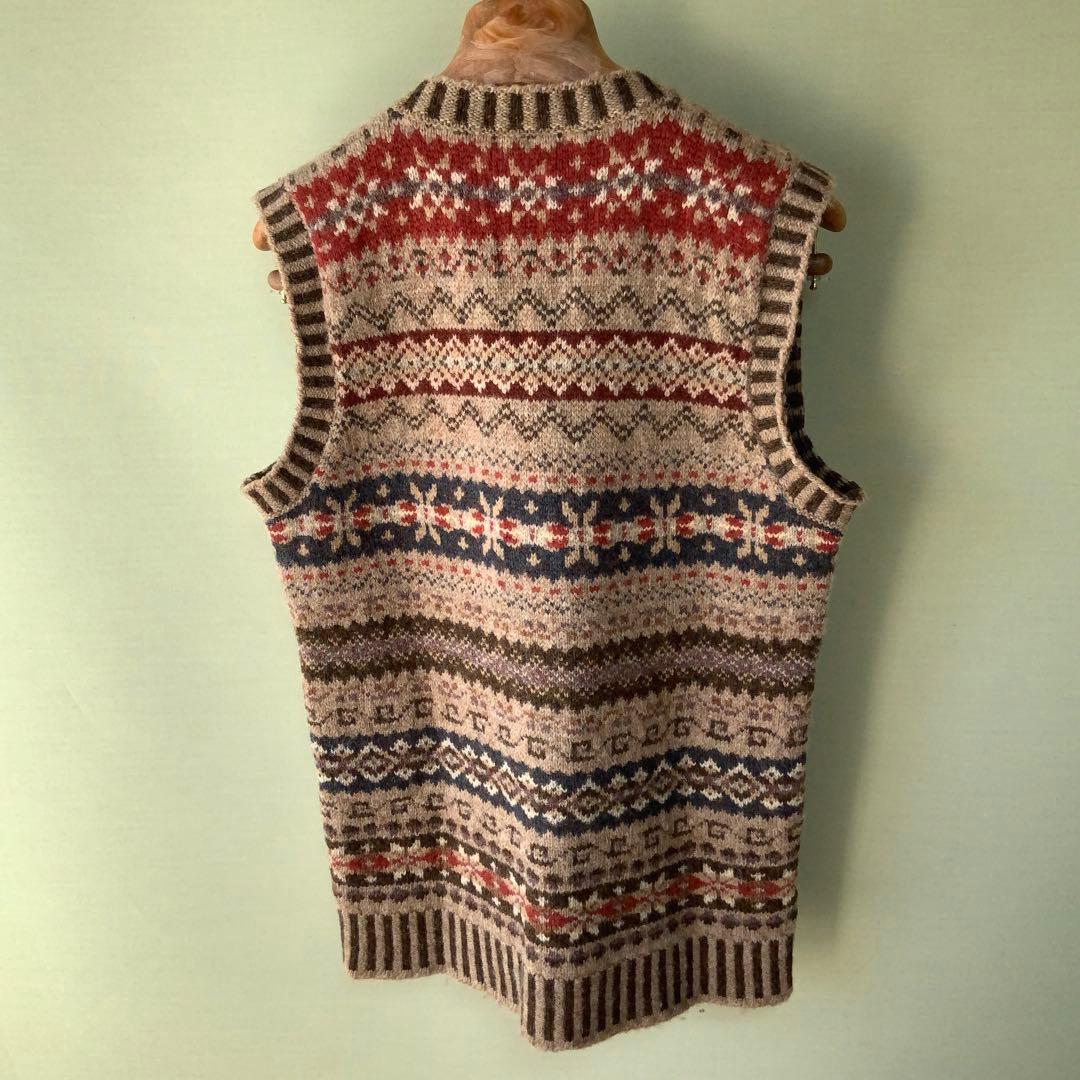 BEAMS PLUS別注 Jamieson’s フェアアイルニットベストS英国製