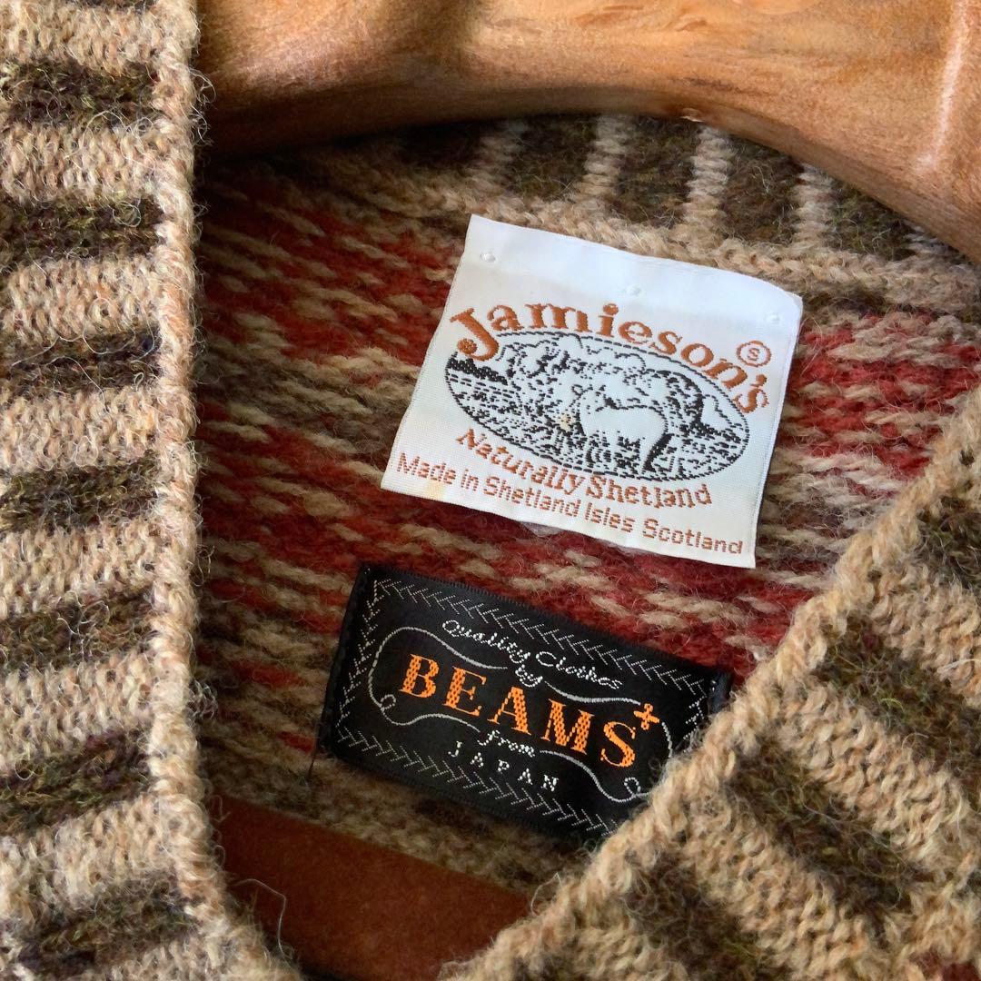 BEAMS PLUS別注 Jamieson’s フェアアイルニットベストS英国製