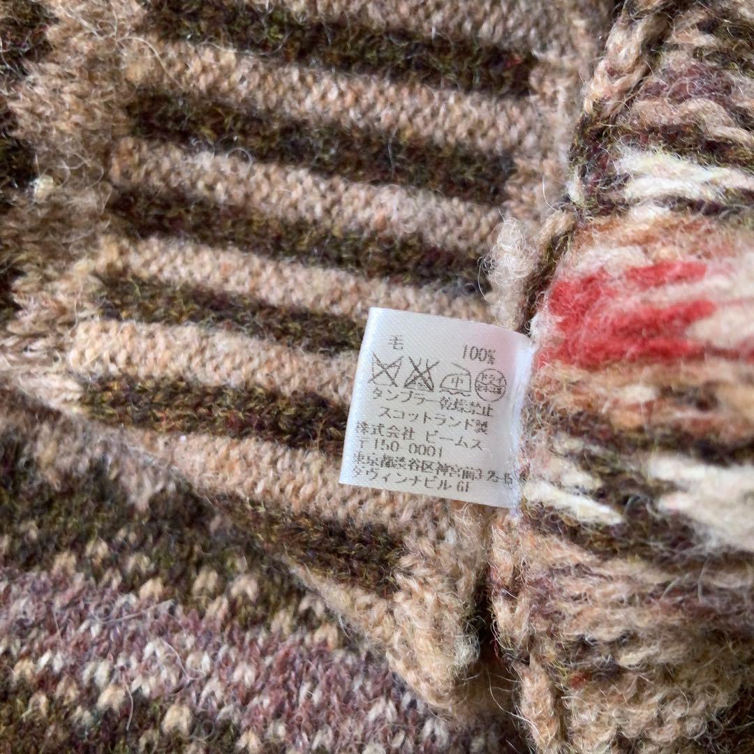 BEAMS PLUS別注 Jamieson’s フェアアイルニットベストS英国製