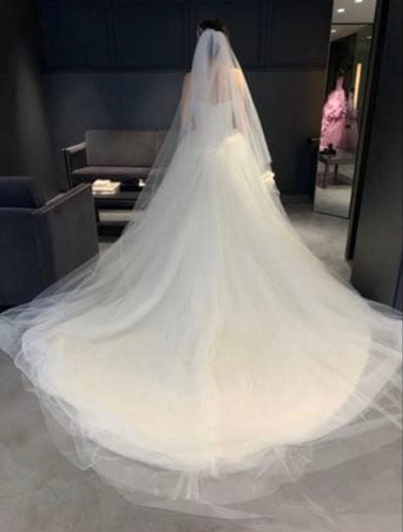 VERAWANG 三段ベール　三段ヴェール　ロングベール