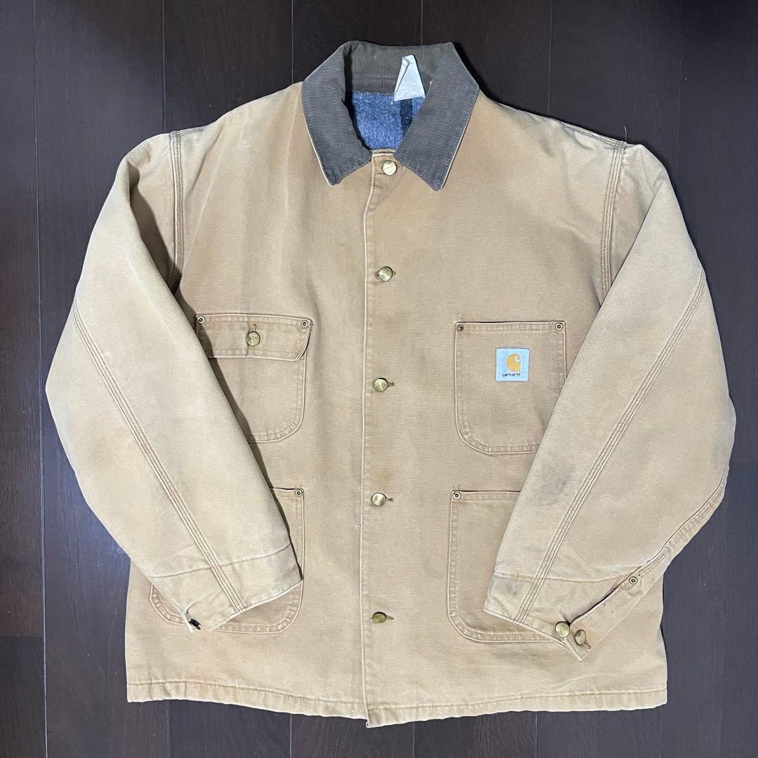 Carhartt カーハート　チョアコート　カバーオール　80年代　ベージュ