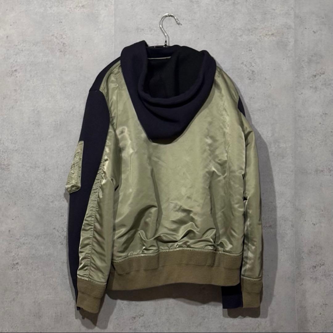 Sacai 23AW Sponge Sweat Hoodie サイズ1 ネイビー