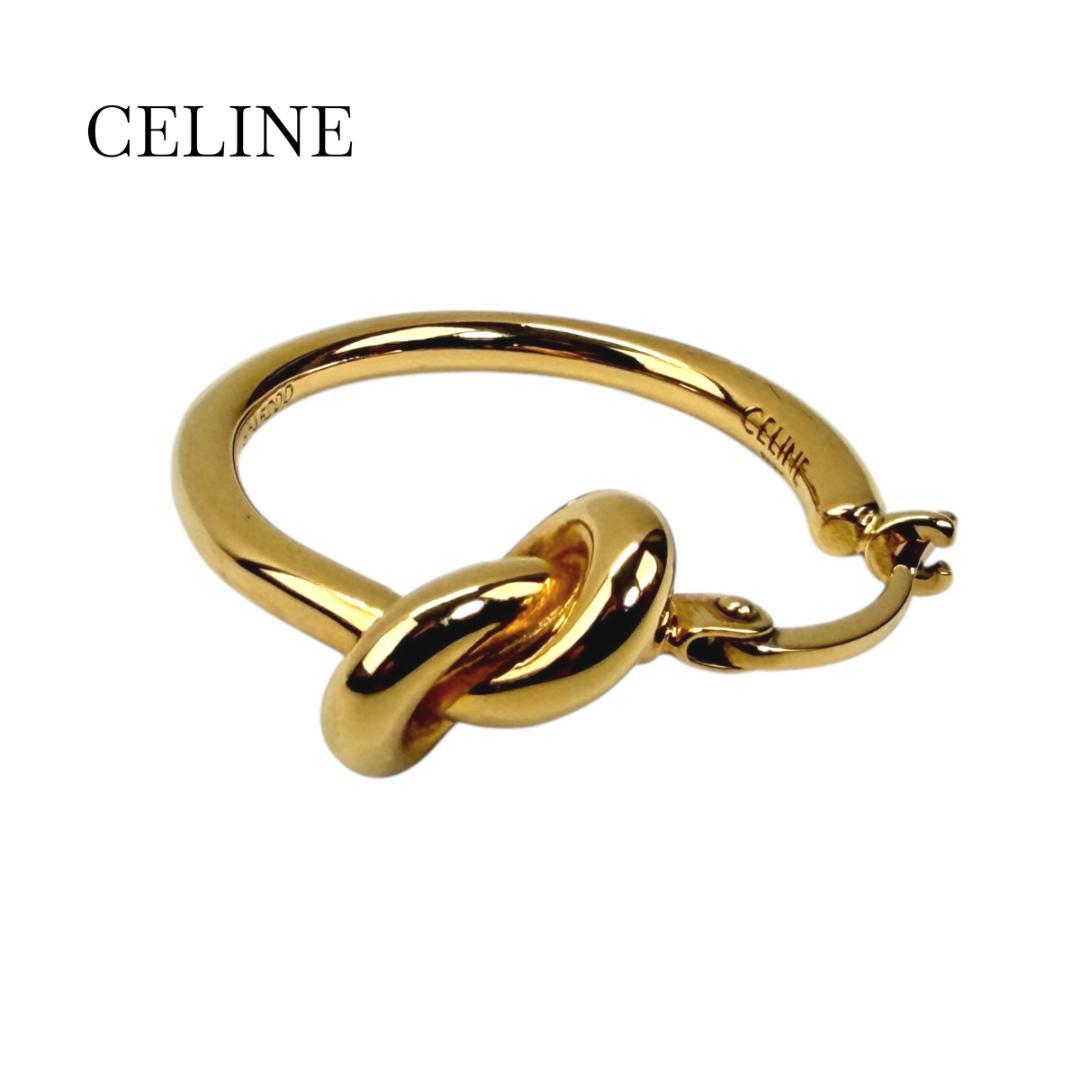 CELINE セリーヌ フープピアス ノット 片耳 SCA2202 ゴールド