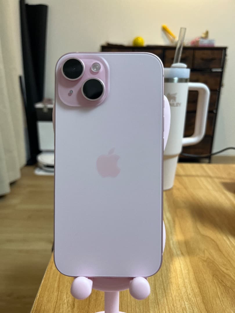 iPhone 15 ピンク 128GB 美品 バッテリー87%