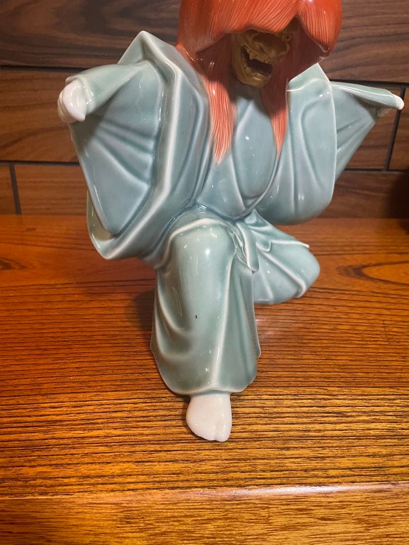 深川磁器　高級歌舞伎　人形　大型