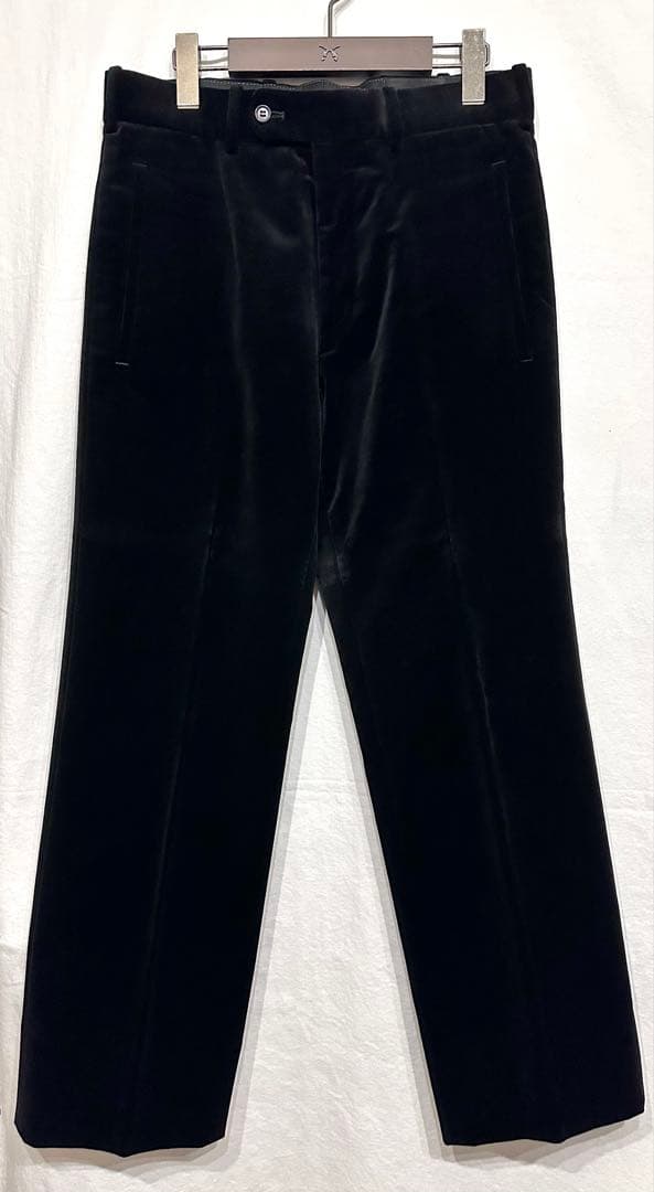 Alexander McQueen ベルベットスラックスパンツ/マックイーン