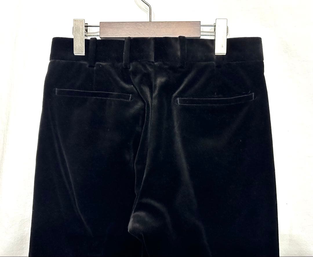 Alexander McQueen ベルベットスラックスパンツ/マックイーン