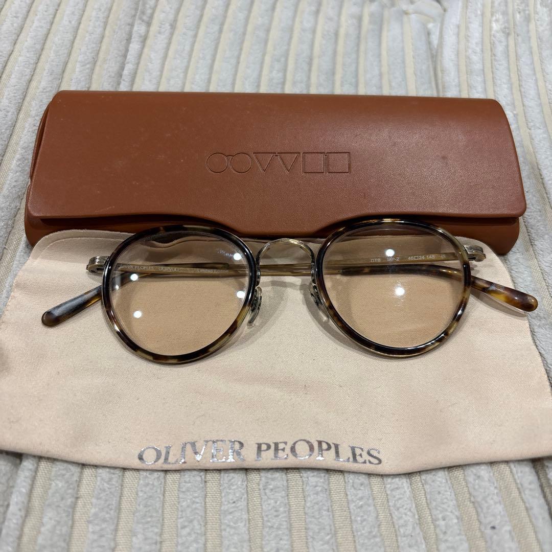 OLIVER PEOPLE ブラウン ラウンドサングラス