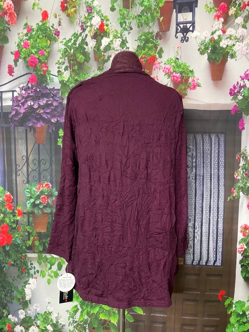 よっち195新品 裏起毛で暖か♪メッシュAラインチュニック(PU)(BL)