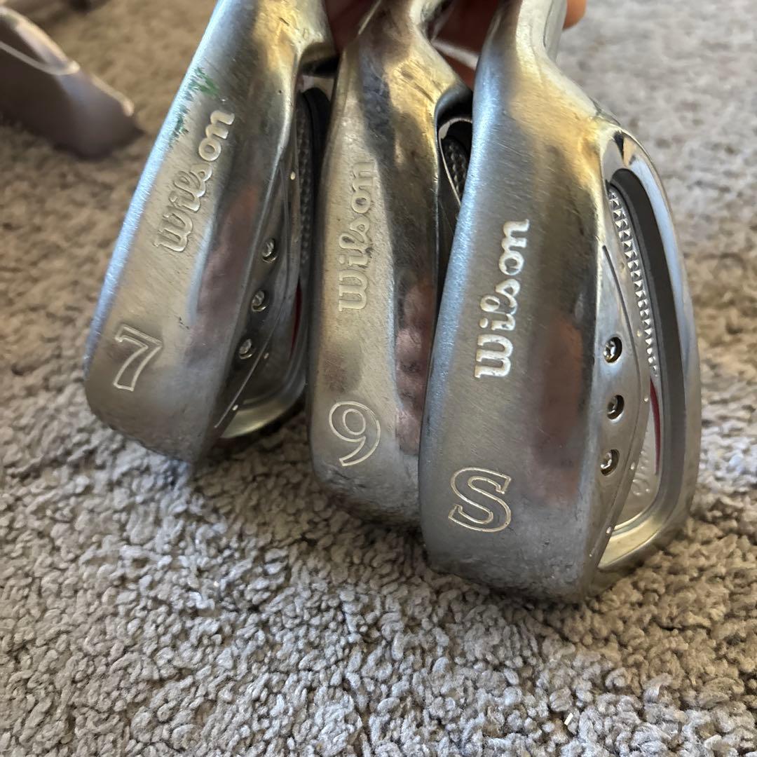 レディース ゴルフクラブハーフセット 赤　6本セット