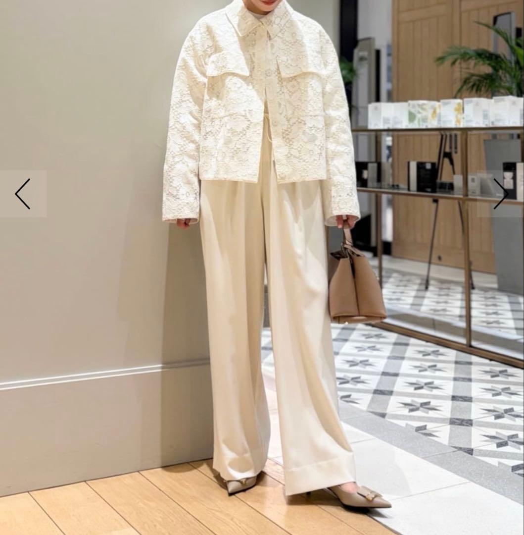 Ballsey 2-wayストレッチ イージーセミワイドパンツ ホワイト　34