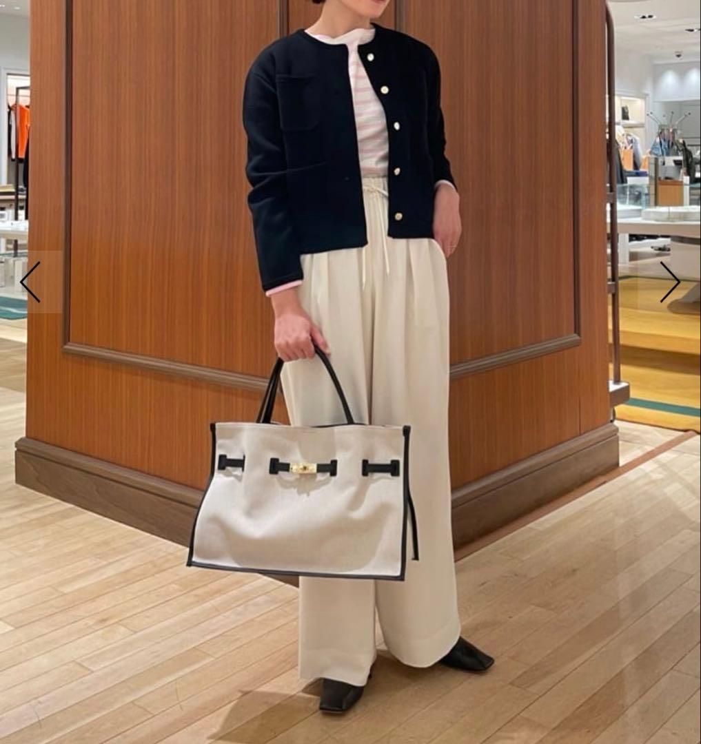 Ballsey 2-wayストレッチ イージーセミワイドパンツ ホワイト　34