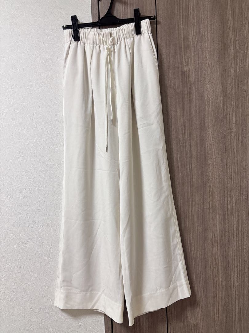 Ballsey 2-wayストレッチ イージーセミワイドパンツ ホワイト　34