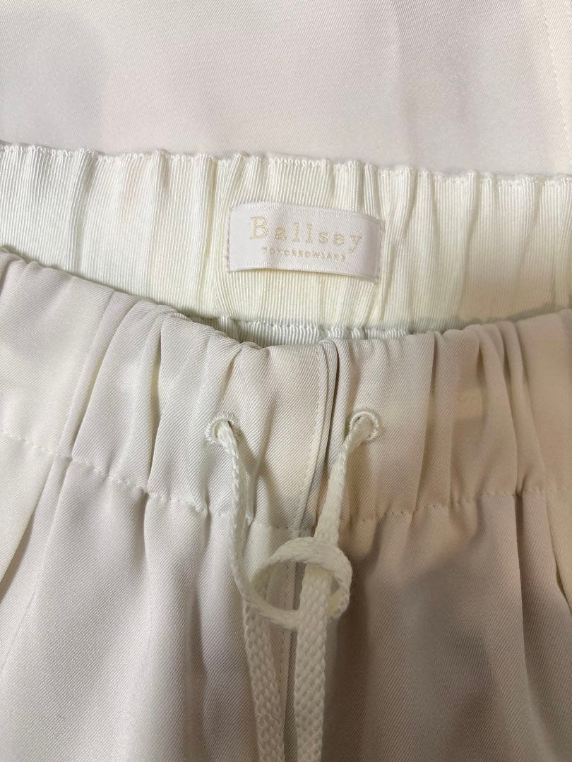 Ballsey 2-wayストレッチ イージーセミワイドパンツ ホワイト　34