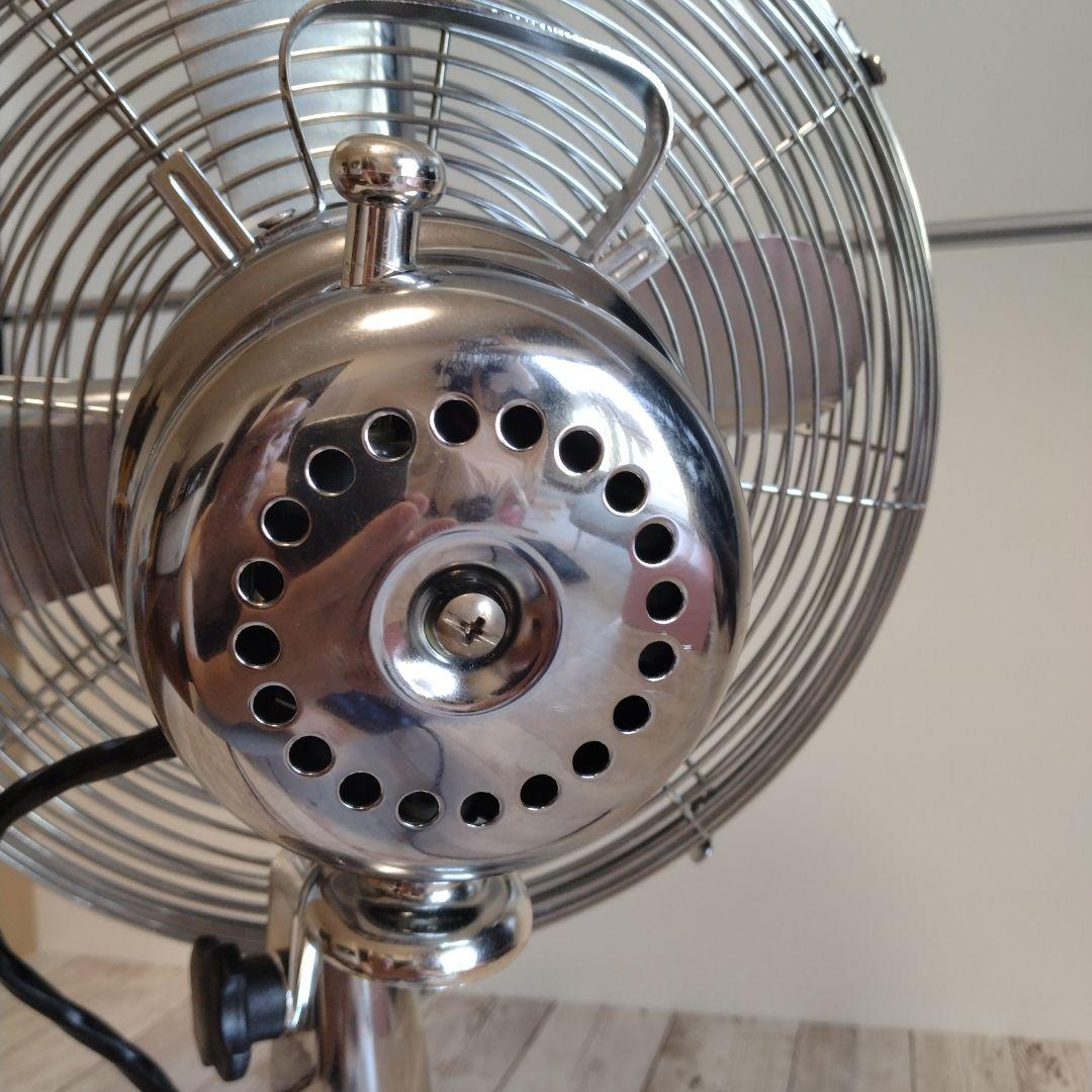 Pieria クラシック卓上扇風機 シルバー アンティーク扇風機 レトロ扇風機