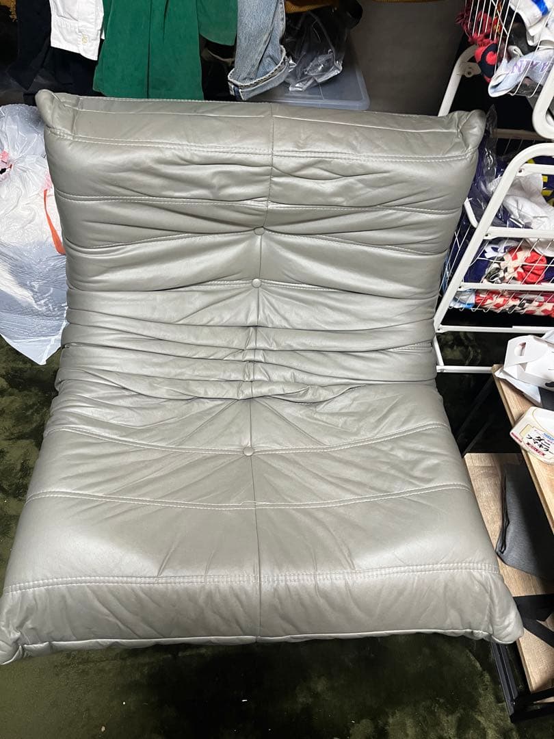 あぐ様　ビーンバッグチェア リーンロゼ風 トーゴソファ 1人掛けソファ グレー