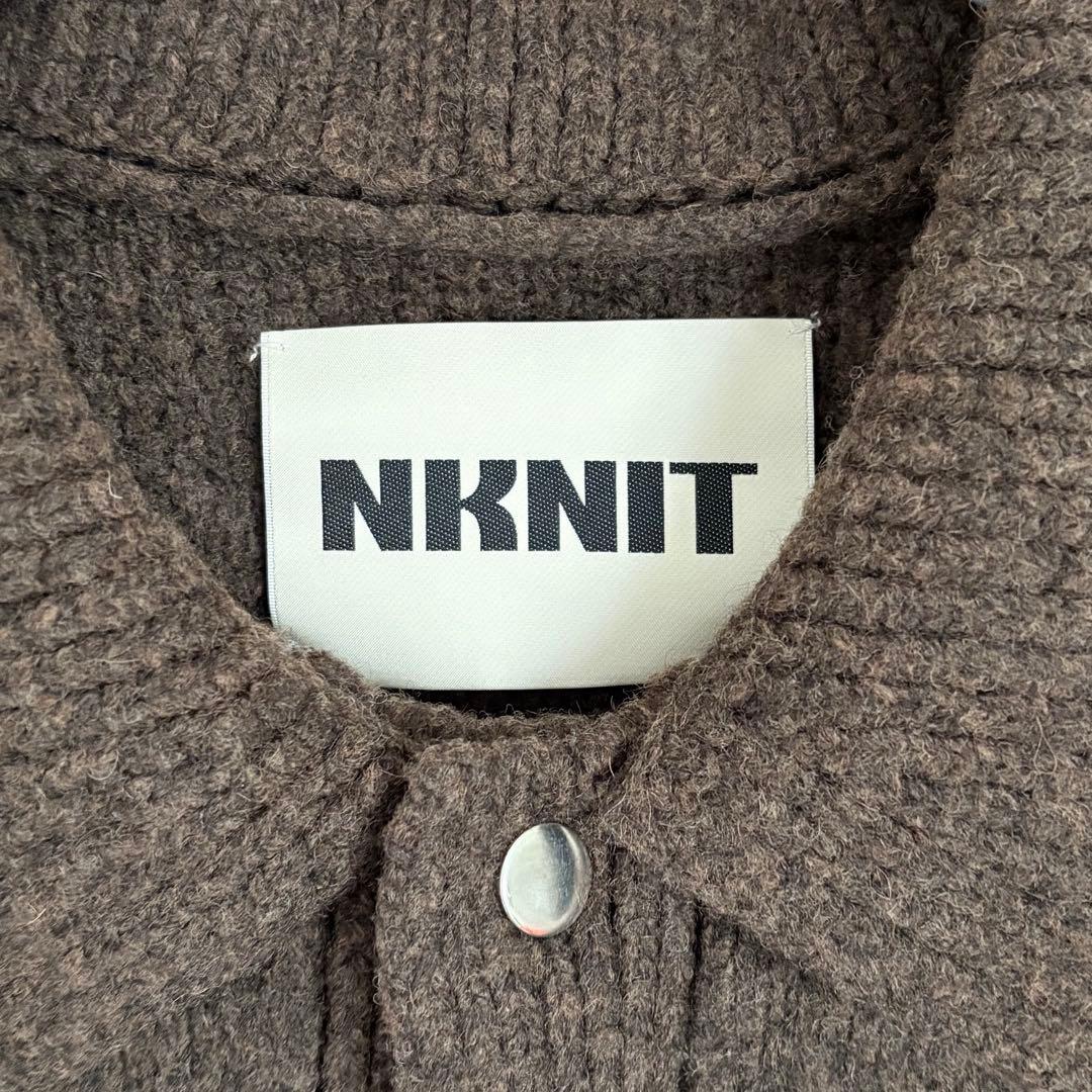 NKNIT ニットブルゾンジャケット　ブラウン　サイズ2