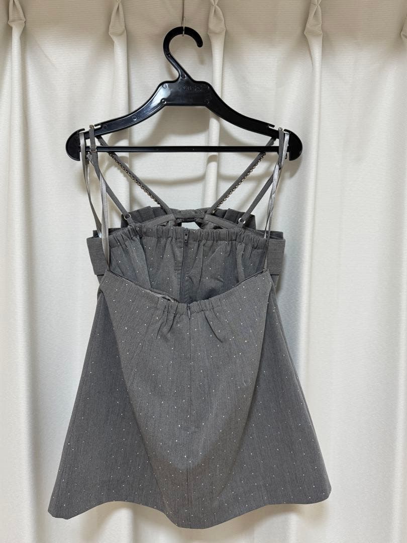 ローブドフルール バストリボンキュートセットアップタイトミニドレス S