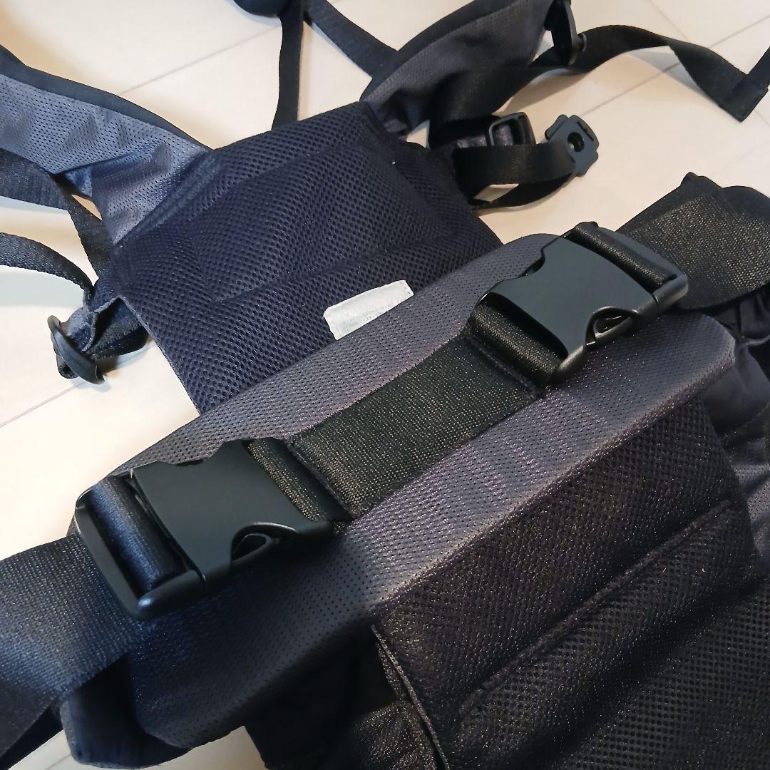 アンジェレッテ ベビーキャリアオン ヒップシート 抱っこ紐 チャコールグレー