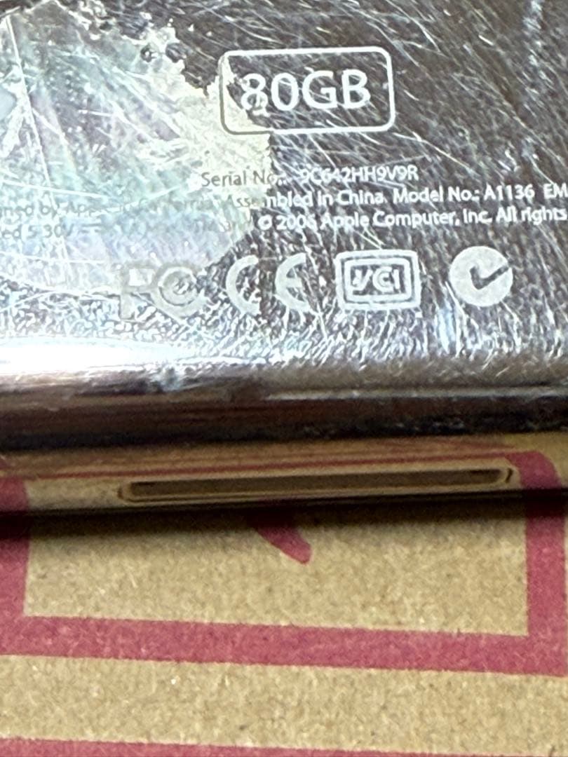 Apple iPod A1136 80GBジャンク品
