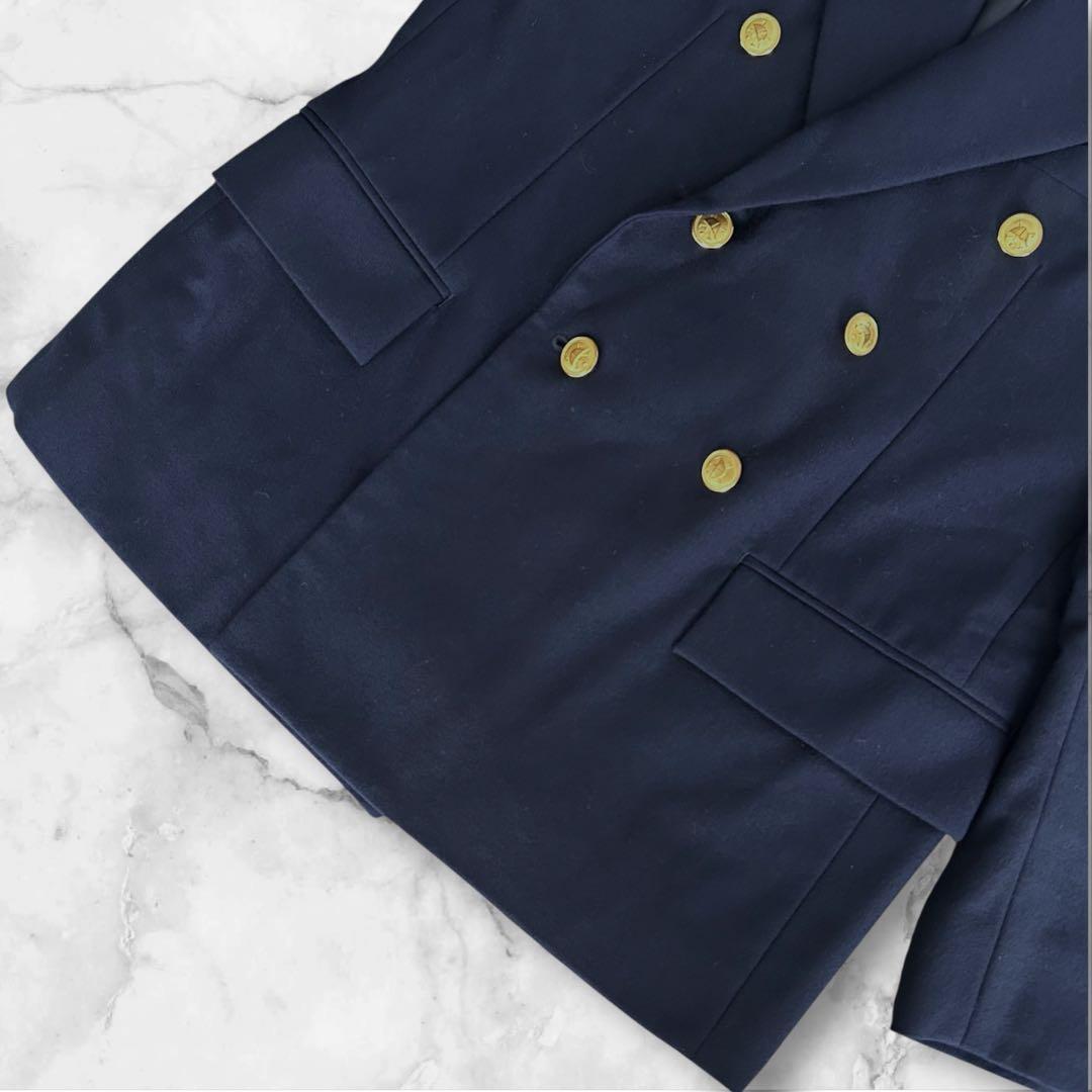 ポロバイラルフローレン 紺ブレ ダブル ジャケット 金ボタン ネイビー 150