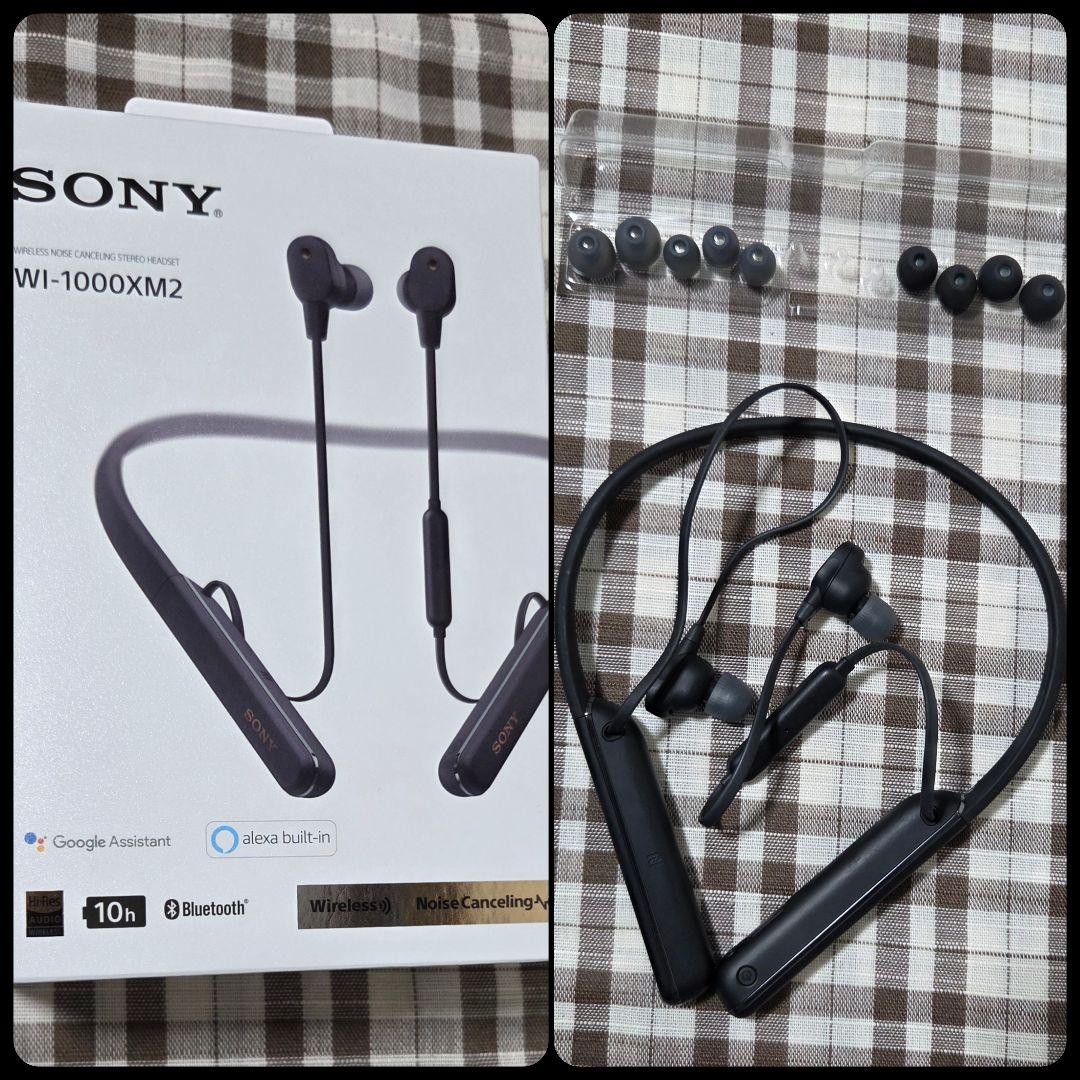 Sony ソニー ワイヤレスイヤホン WI-1000XM2 ブラック