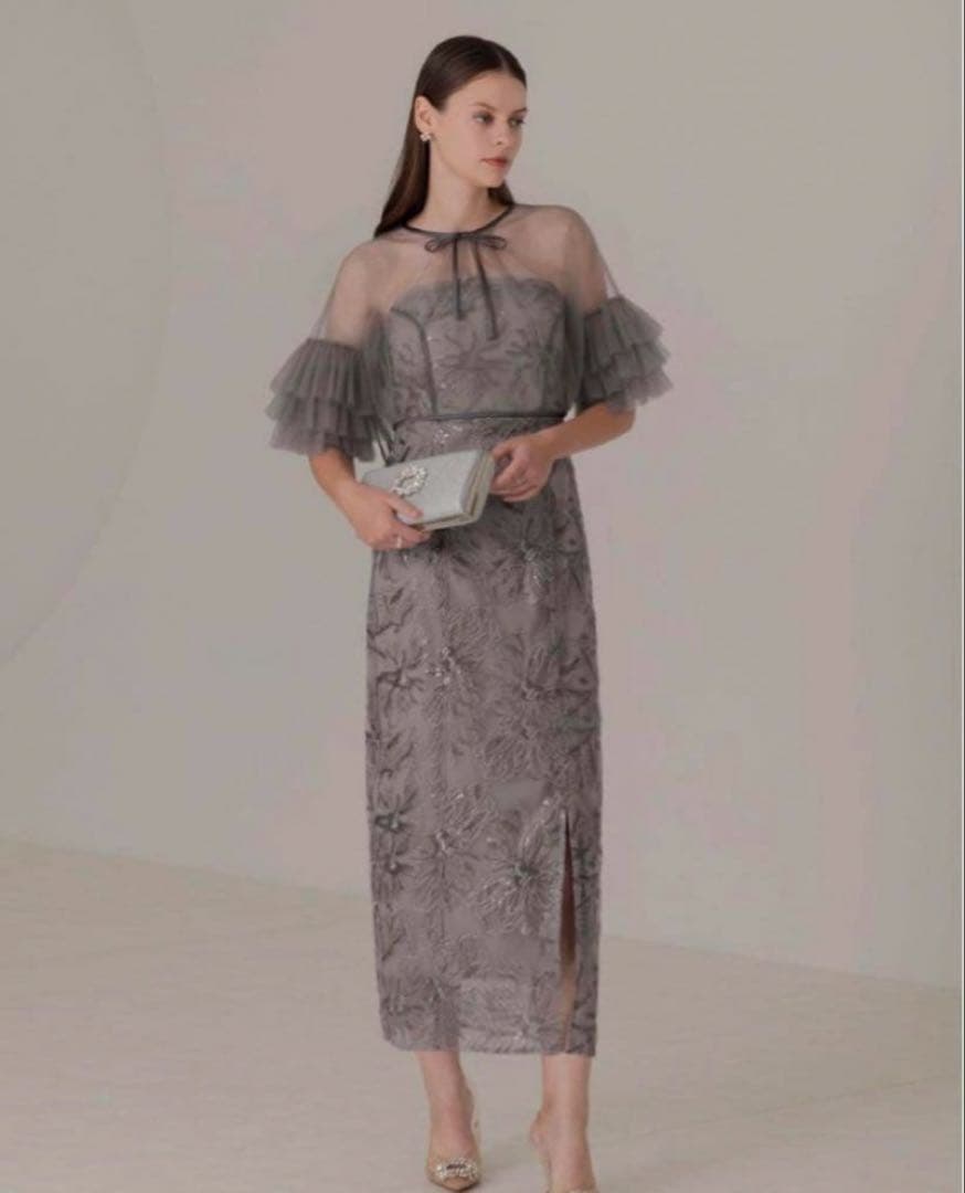 LEJA チュールベアトップドレス　レジャ　パーティドレス　参列ドレス