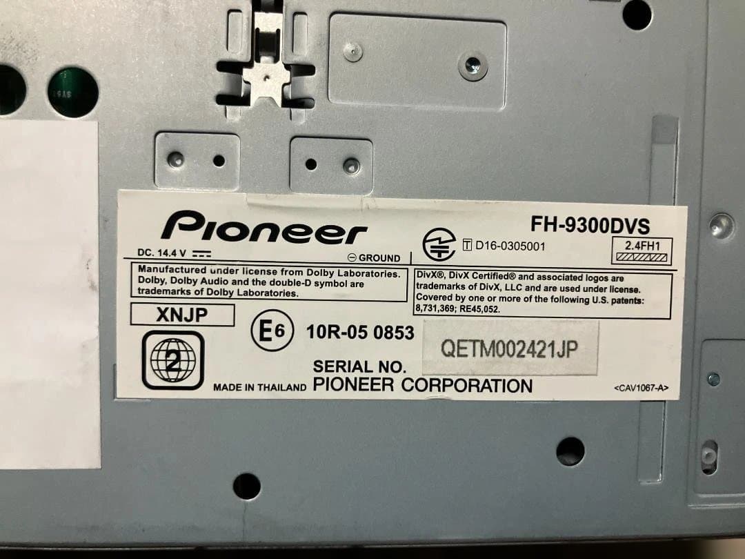 Pioneer FH-9300DVS カーオーディオデッキ