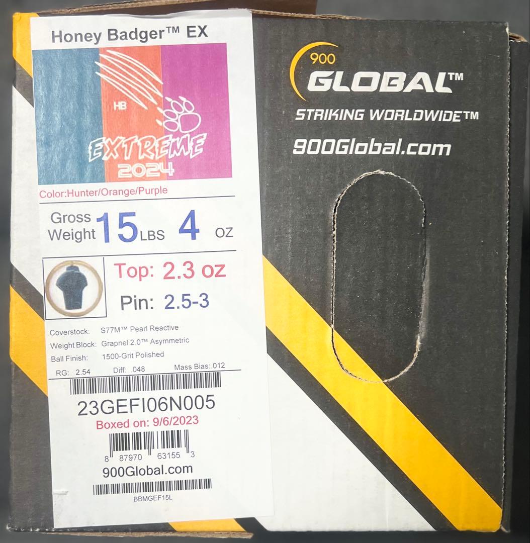 ★15ポンド新品★ハニーバジャーエクストリーム2024★GLOBAL★ABS★