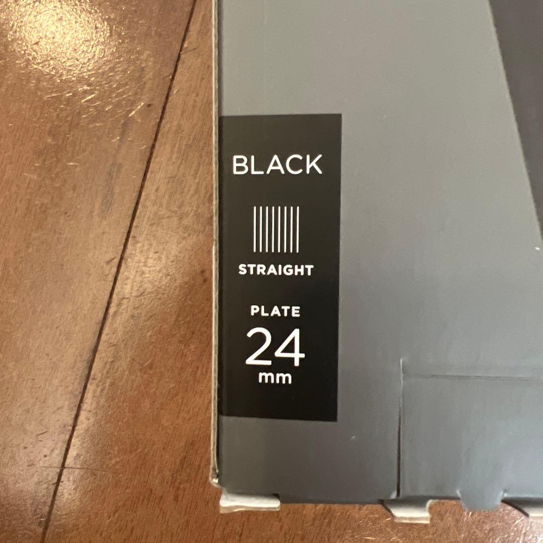 【新品】サロニア　スムースシャインストレートヘアアイロン　24mm ブラック