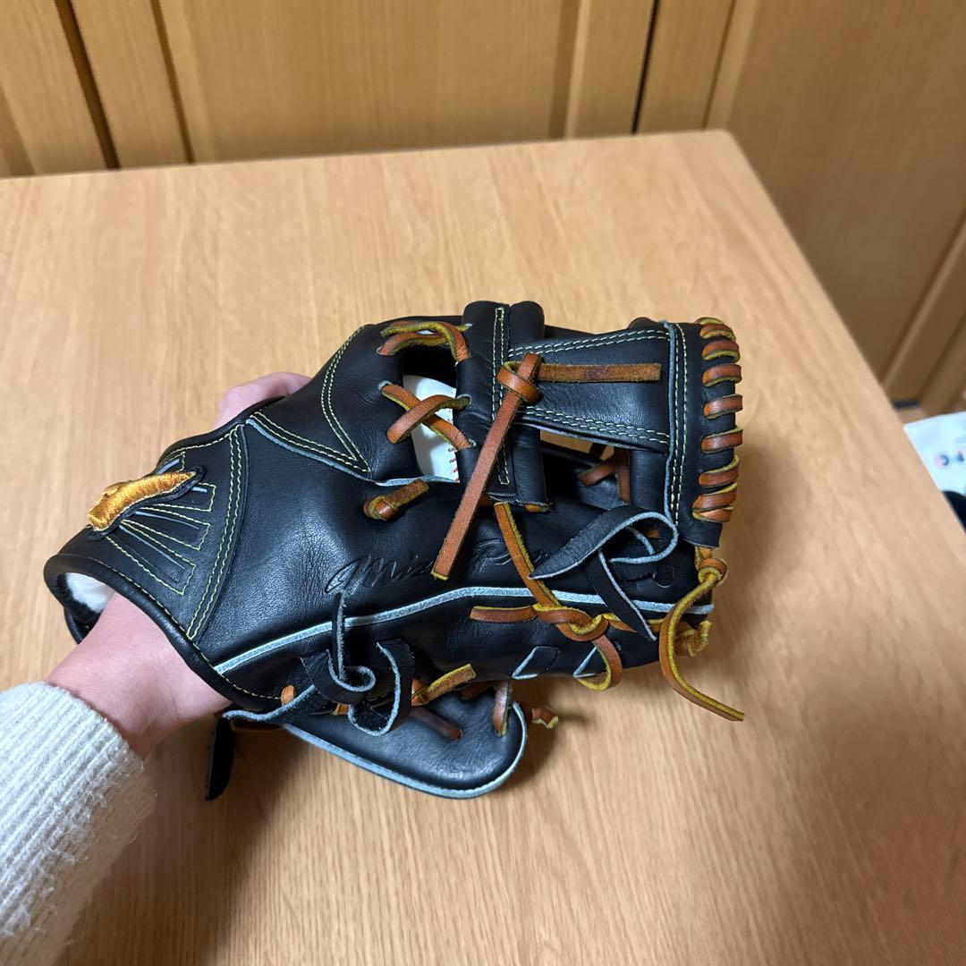 ミズノプロ　軟式グローブ 右投げ用 黒