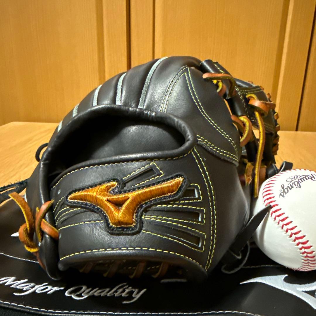 ミズノプロ　軟式グローブ 右投げ用 黒