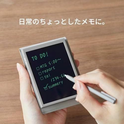 キングジム 電子メモパッド ブギーボード 4インチ カバー付き 消去ロック ak