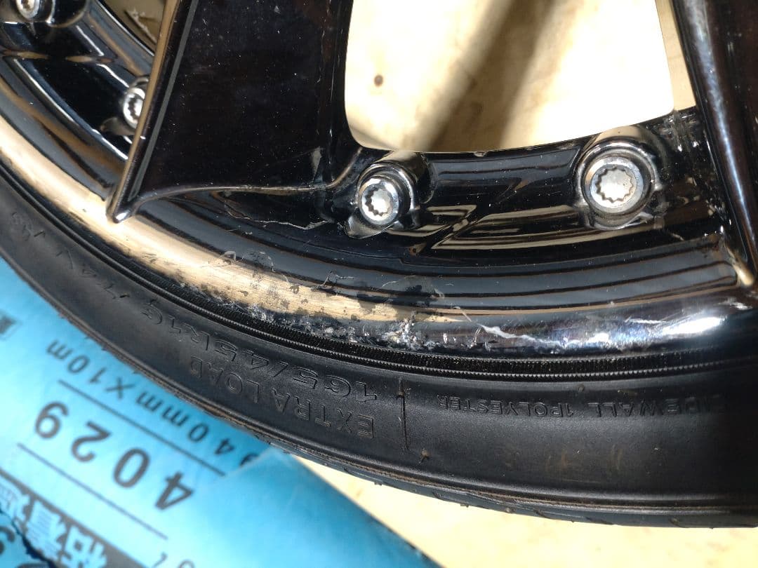 RAYS A/X グリフォニー 夜王BLACK 16インチ ホイールセット 中古