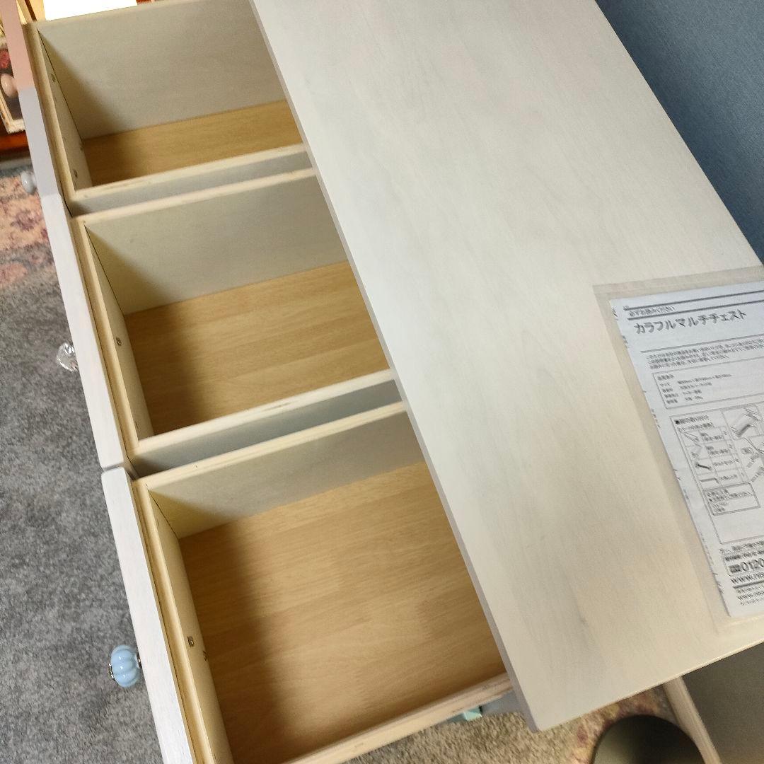 マルチカラー 3段ローチェスト