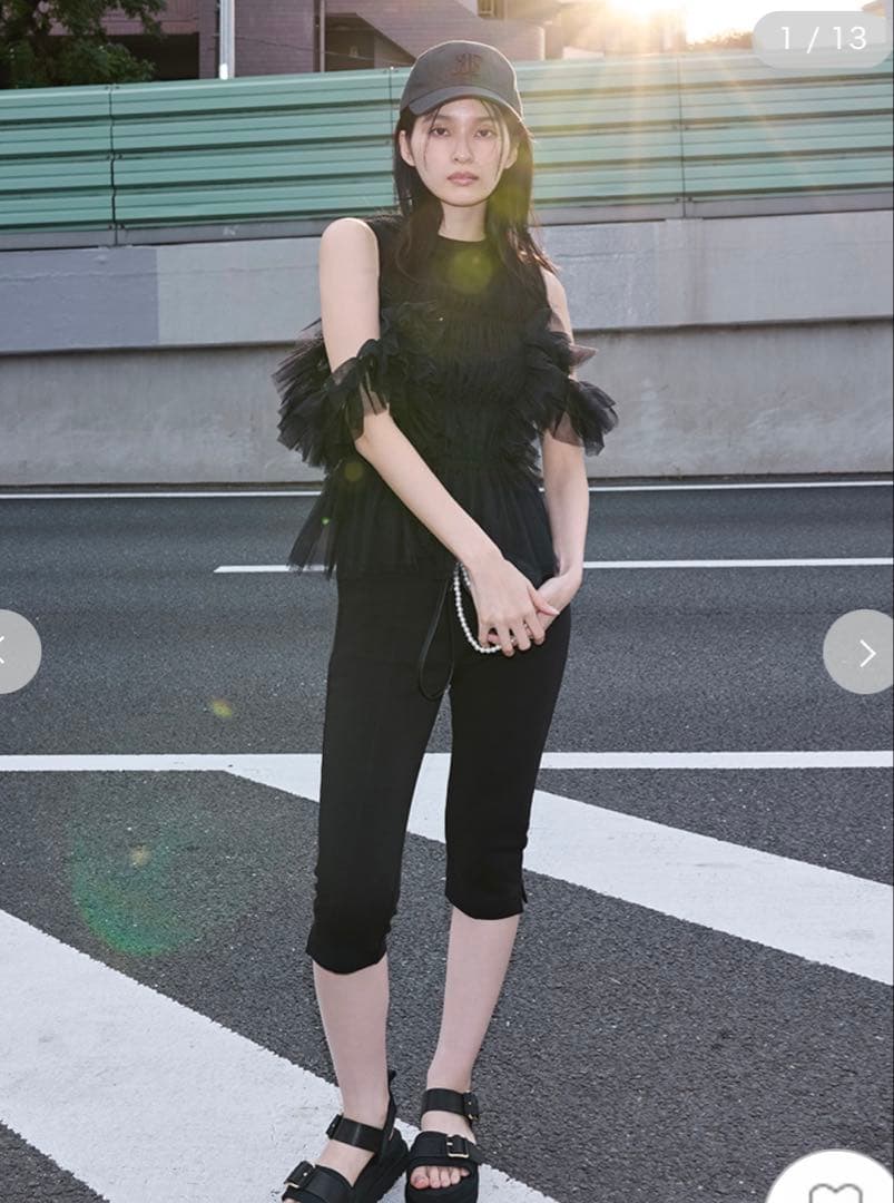 FRAY I.D フレイ アイディー パンツ サイドスリットバイカーショーツ