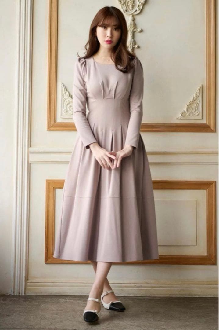 herlipto Marylebone Midi Dress ポンチドレス