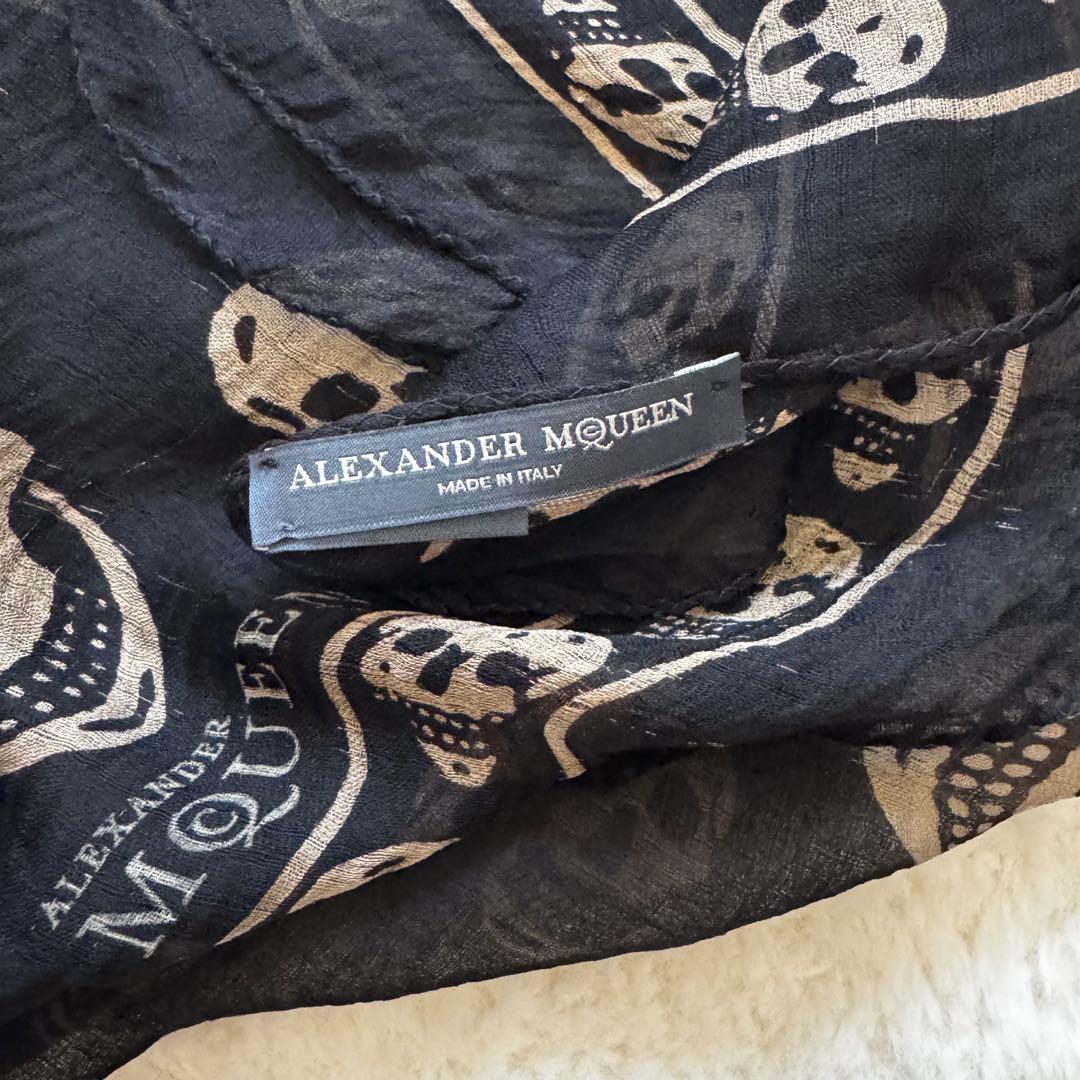 小物 Alexander Mcqueen skull stole archive