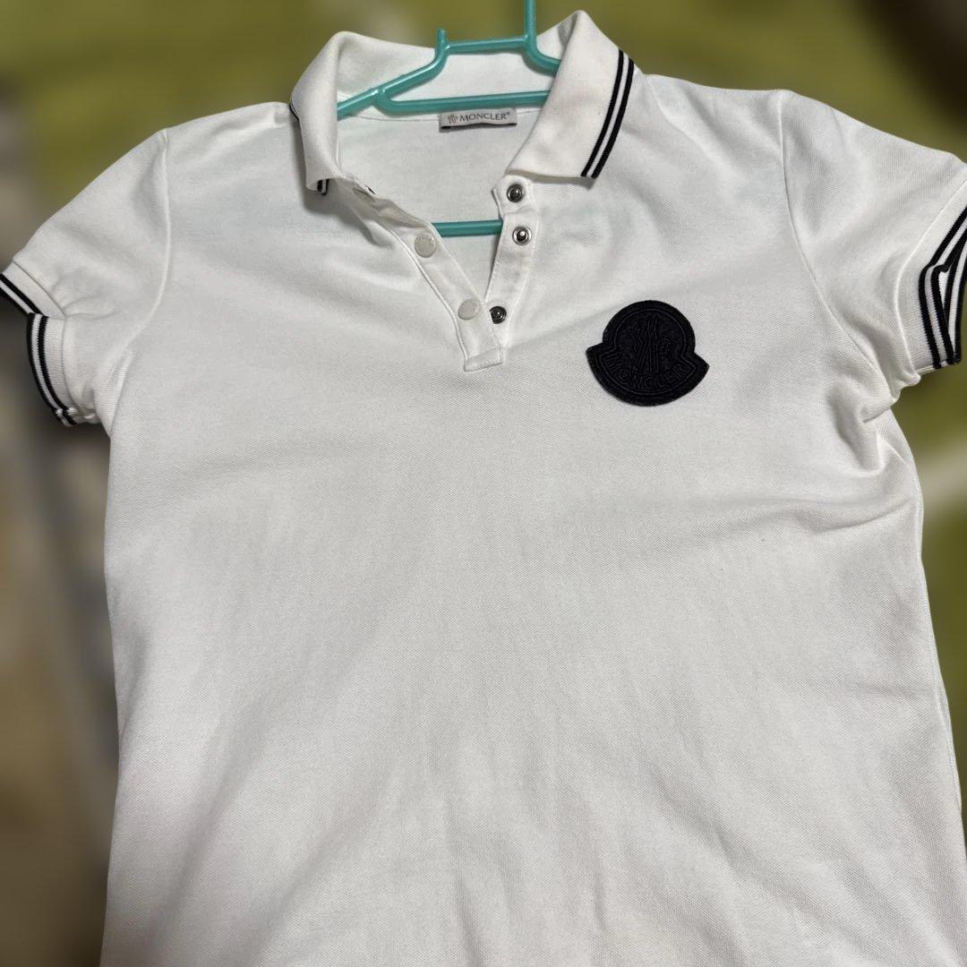 MONCLER ホワイトポロシャツ