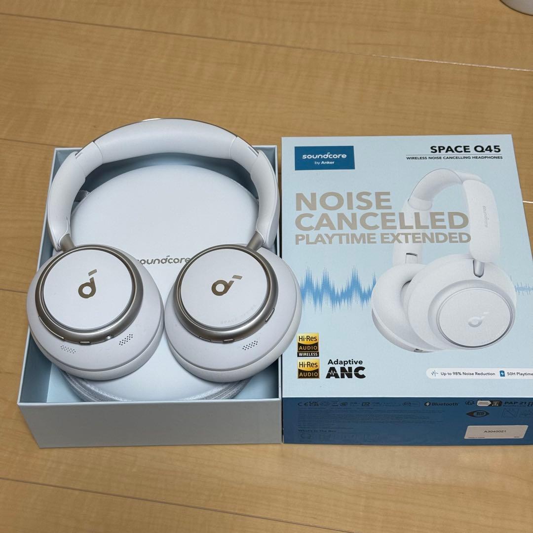 美品！soundcore SPACE Q45 ワイヤレスヘッドホン