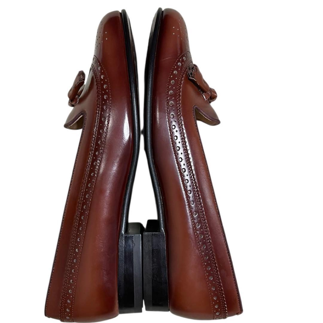 試着程度REGAL 本革 レザー タッセル ローファー ブラウン ウイングチップ