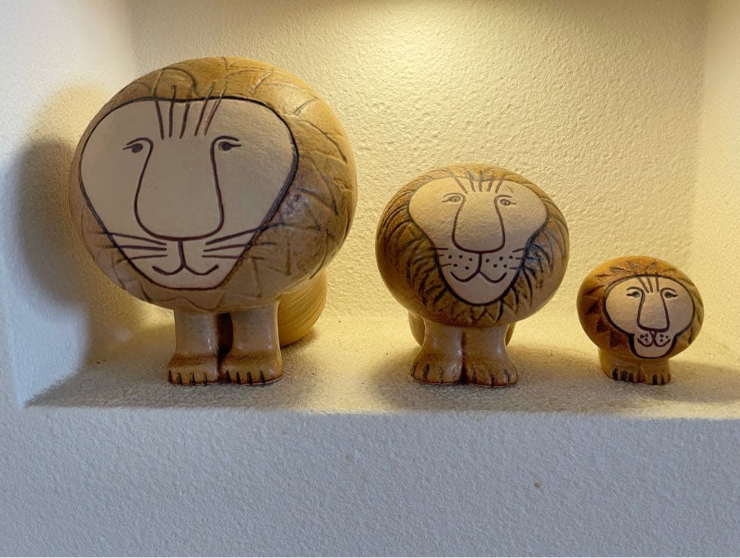 【美品】　リサラーソン　ライオン　置物