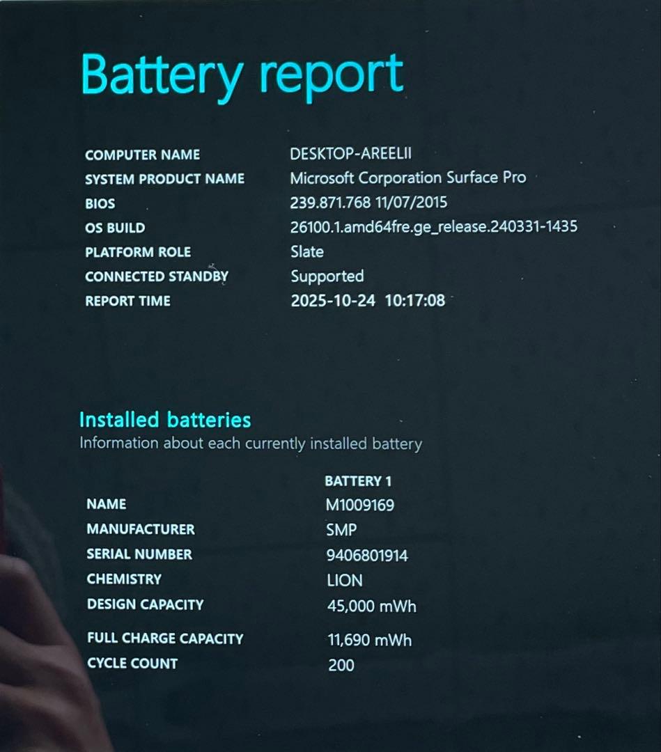 Surface Pro5 1807 LTE SSD256GB メモリー8GB#6
