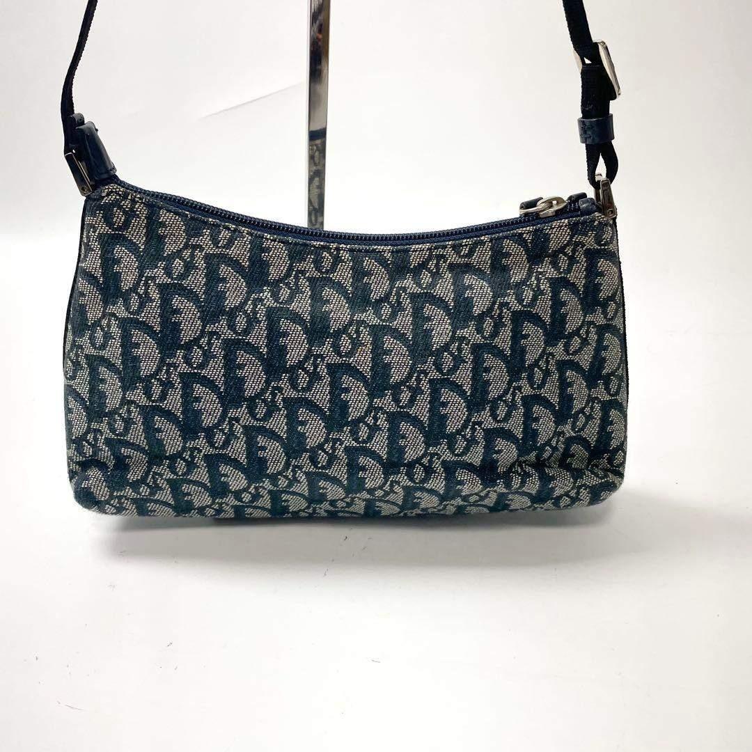 Dior トロッター　キャンバス　ワンショルダーバッグ　ネイビー