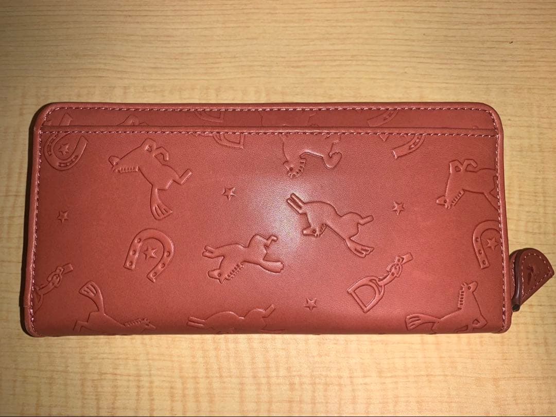 ダコタ ラウンド長財布 カバロ イタリア製牛革　馬柄