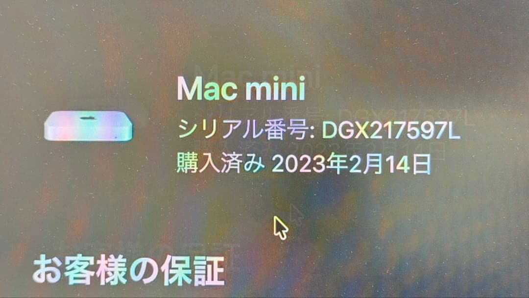 ミニPC Mac mini M2 16GB 2TB SSD