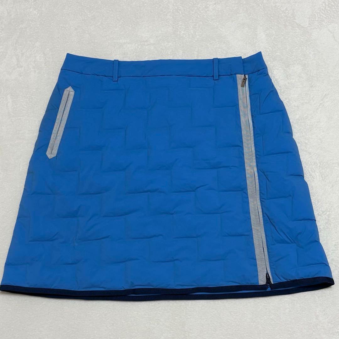 LANVIN SPORT ランバンスポール 中綿キルティングスカートブルー 42