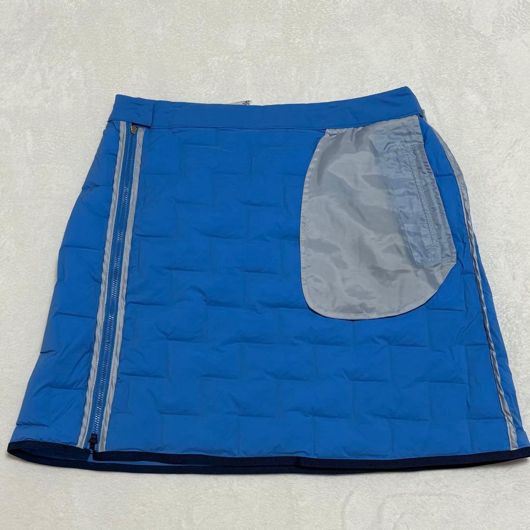 LANVIN SPORT ランバンスポール 中綿キルティングスカートブルー 42