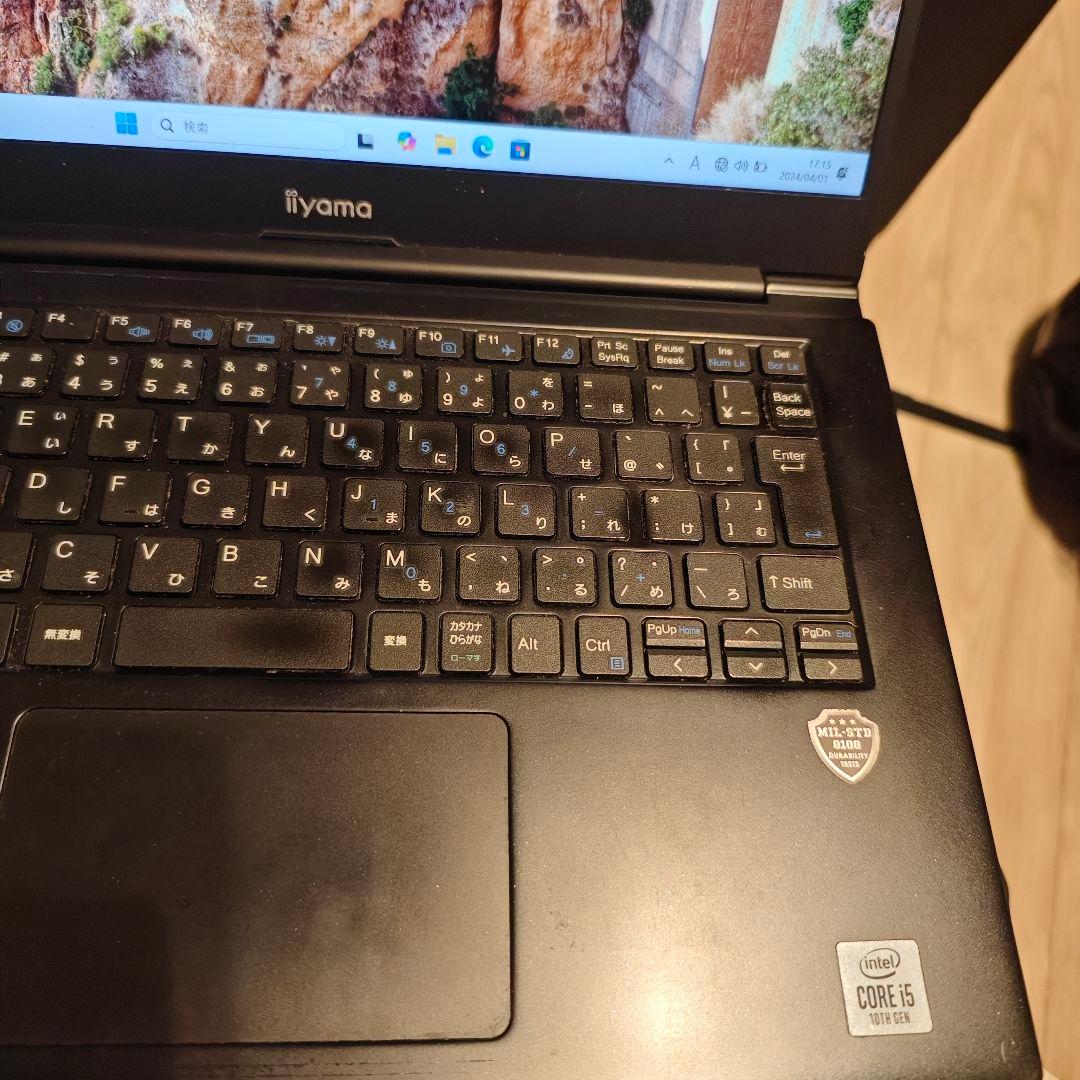 iiyama i5-10210U メモリ8gb ssd128gb
