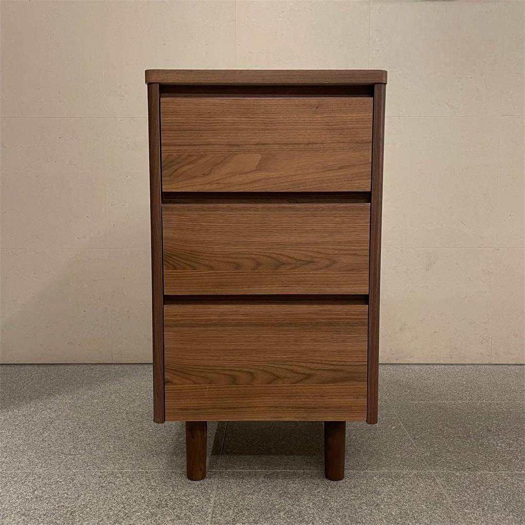 ISSEIKI MUSE チェスト LC40-3 ウォルナット 3段収納